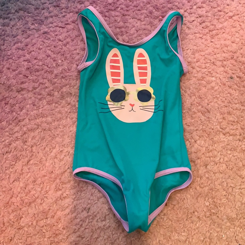 Cool Bunny swim suit- mini boden - 6t